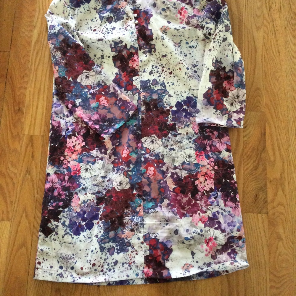 Beautiful fall colors long sleeved dress NWOT